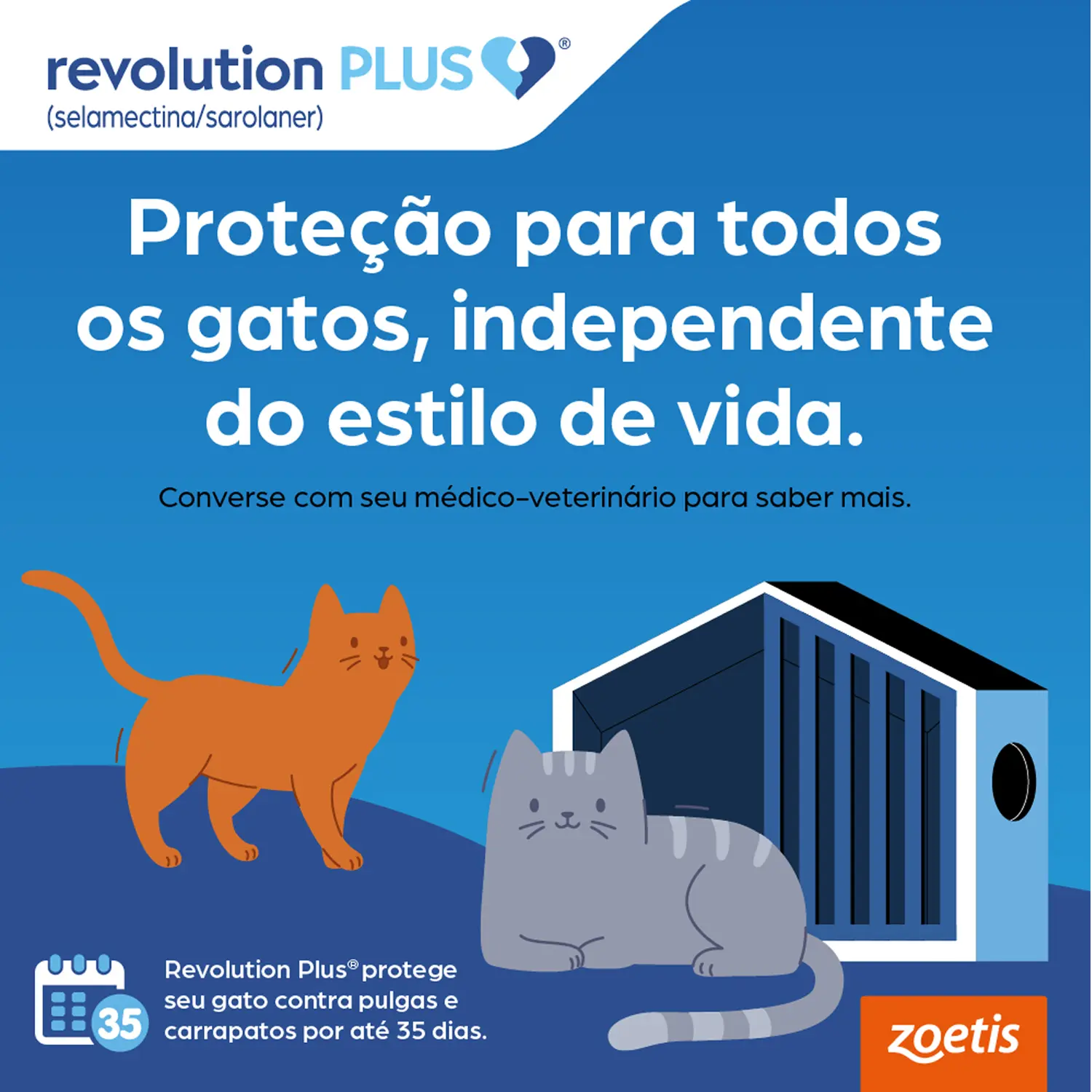 Antipulgas Revolution Plus para Gatos de 5,1 kg a 10 kg